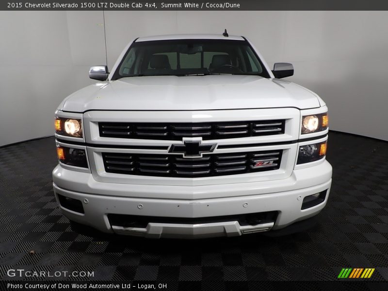 Summit White / Cocoa/Dune 2015 Chevrolet Silverado 1500 LTZ Double Cab 4x4