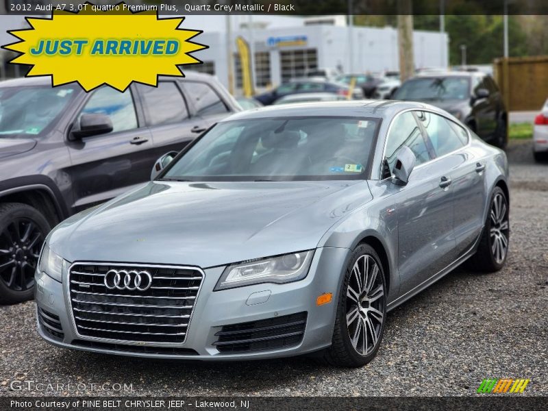 Quartz Grey Metallic / Black 2012 Audi A7 3.0T quattro Premium Plus