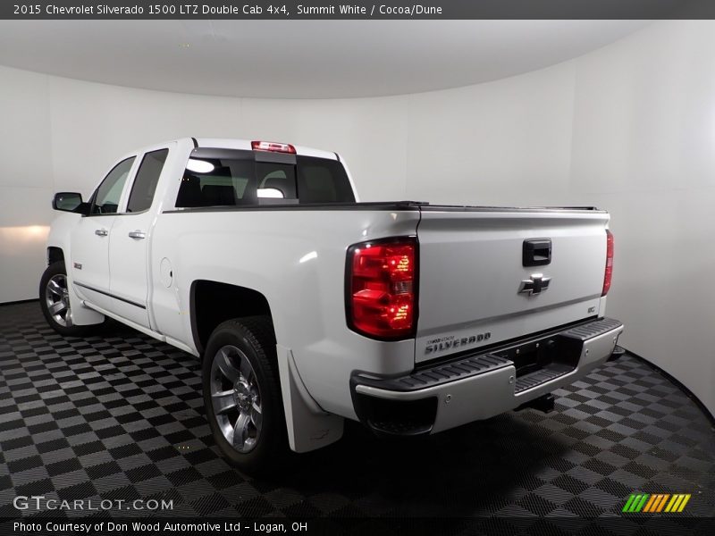 Summit White / Cocoa/Dune 2015 Chevrolet Silverado 1500 LTZ Double Cab 4x4
