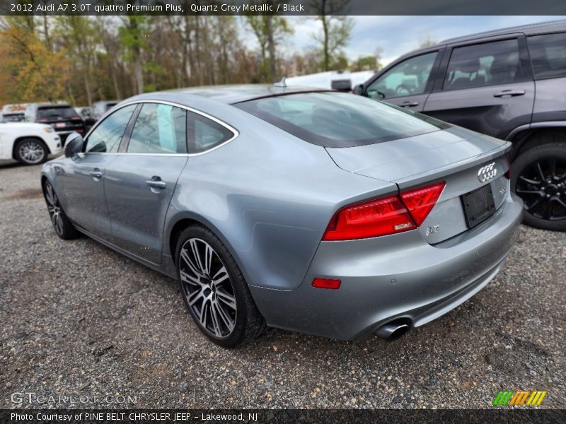 Quartz Grey Metallic / Black 2012 Audi A7 3.0T quattro Premium Plus