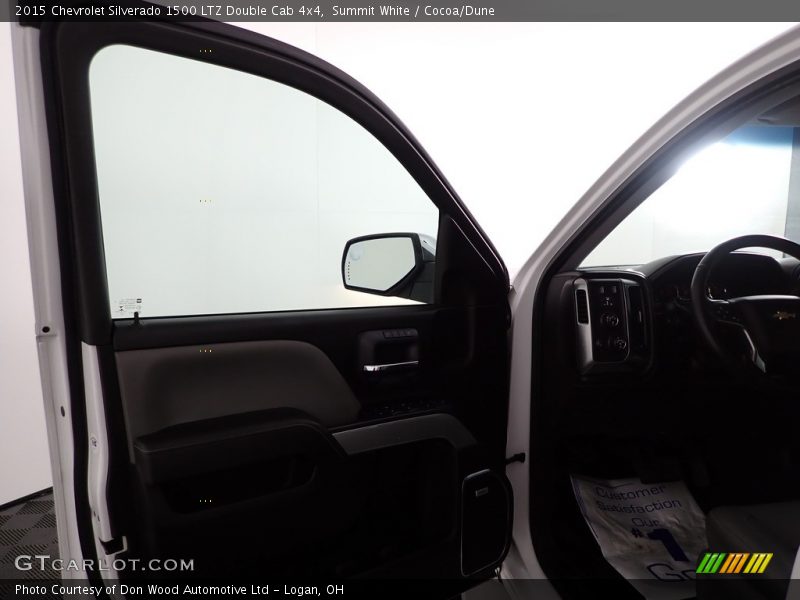 Summit White / Cocoa/Dune 2015 Chevrolet Silverado 1500 LTZ Double Cab 4x4