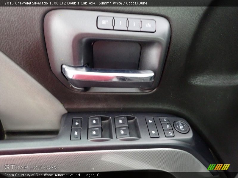 Summit White / Cocoa/Dune 2015 Chevrolet Silverado 1500 LTZ Double Cab 4x4