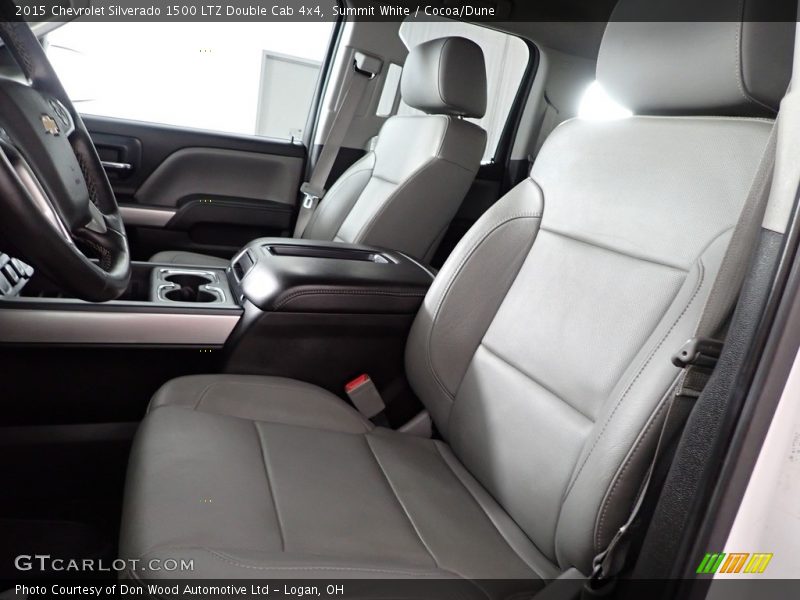 Summit White / Cocoa/Dune 2015 Chevrolet Silverado 1500 LTZ Double Cab 4x4