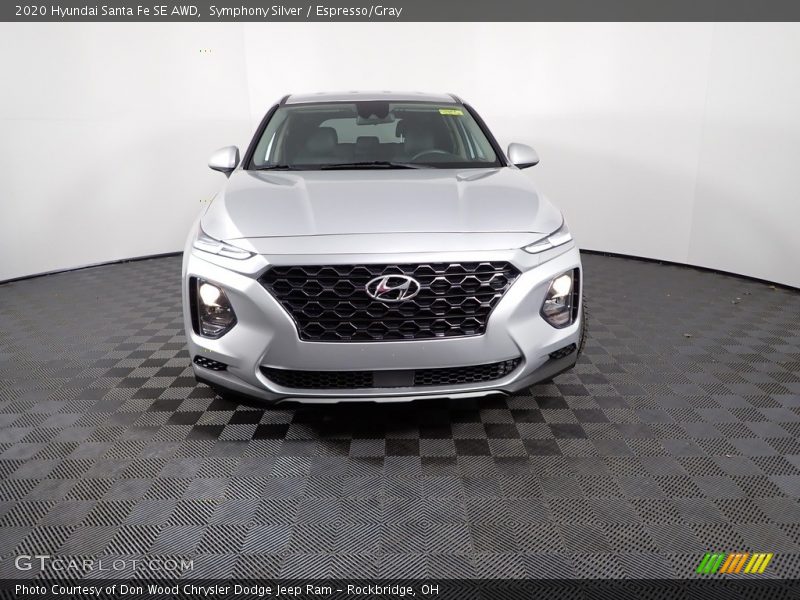 Symphony Silver / Espresso/Gray 2020 Hyundai Santa Fe SE AWD