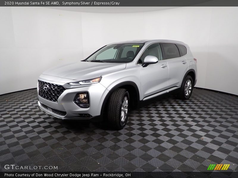 Symphony Silver / Espresso/Gray 2020 Hyundai Santa Fe SE AWD
