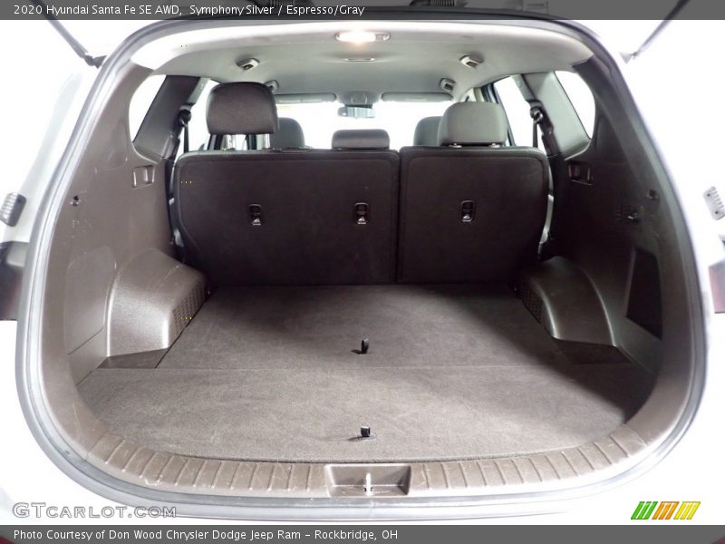 Symphony Silver / Espresso/Gray 2020 Hyundai Santa Fe SE AWD