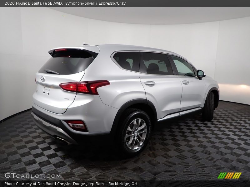 Symphony Silver / Espresso/Gray 2020 Hyundai Santa Fe SE AWD