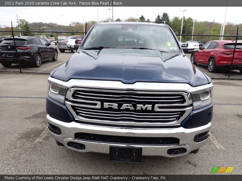 Patriot Blue Pearl / Black 2021 Ram 1500 Laramie Crew Cab 4x4