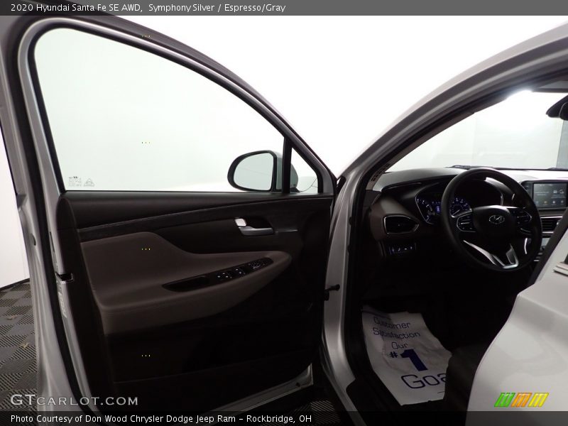 Symphony Silver / Espresso/Gray 2020 Hyundai Santa Fe SE AWD
