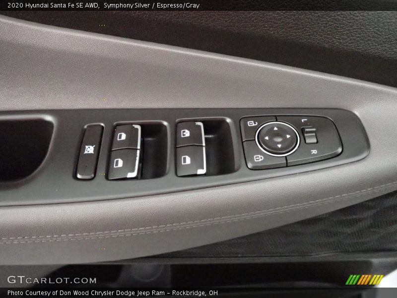 Symphony Silver / Espresso/Gray 2020 Hyundai Santa Fe SE AWD