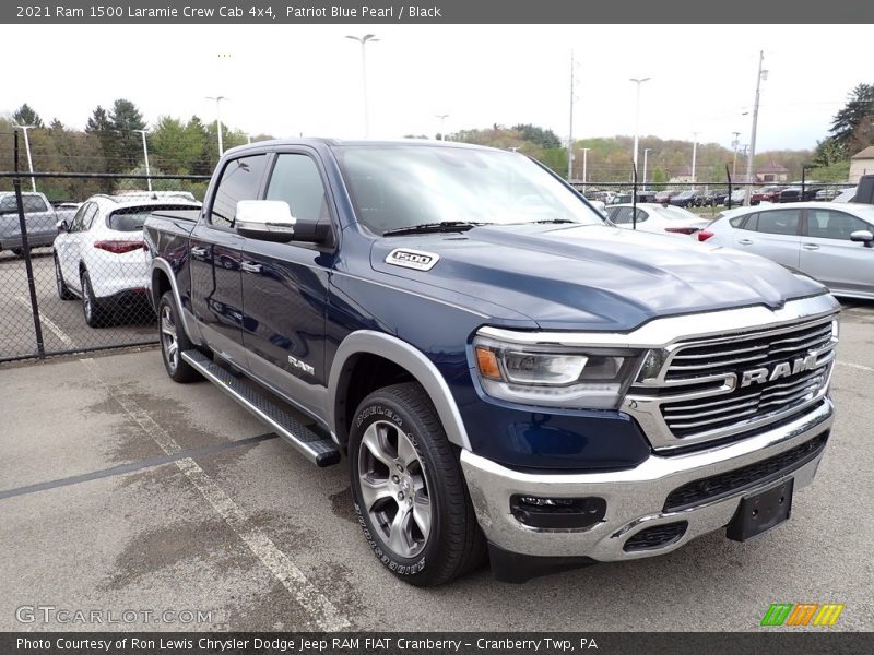 Patriot Blue Pearl / Black 2021 Ram 1500 Laramie Crew Cab 4x4