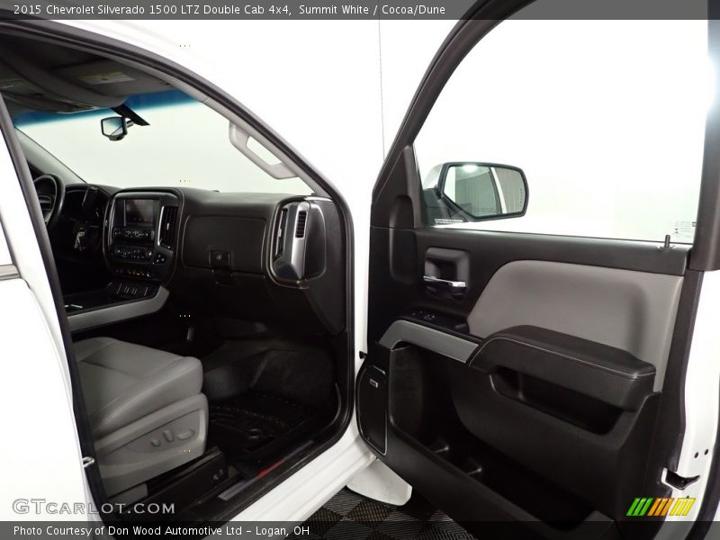 Summit White / Cocoa/Dune 2015 Chevrolet Silverado 1500 LTZ Double Cab 4x4