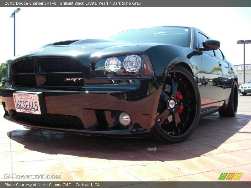 Brilliant Black Crystal Pearl / Dark Slate Gray 2008 Dodge Charger SRT-8