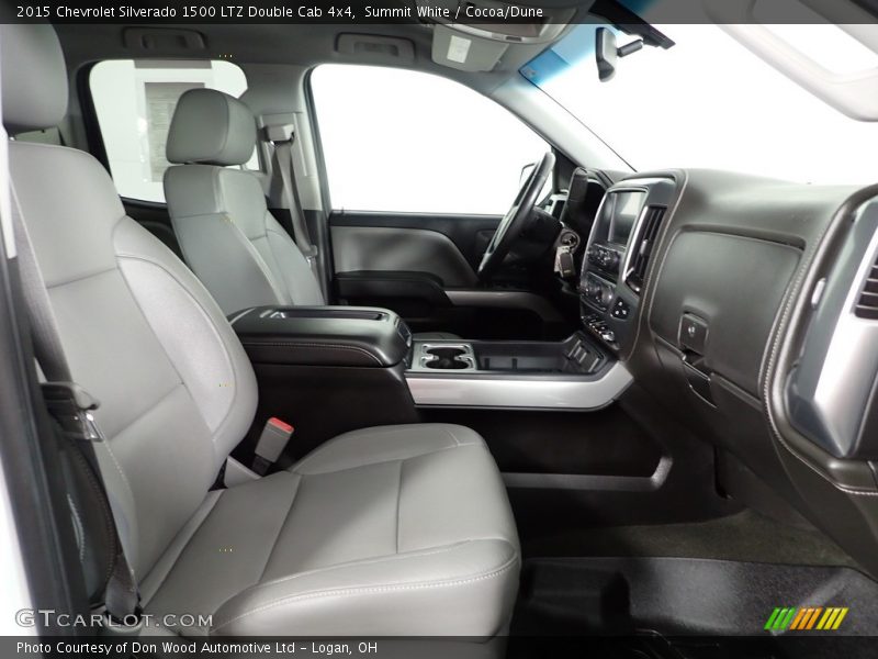 Summit White / Cocoa/Dune 2015 Chevrolet Silverado 1500 LTZ Double Cab 4x4