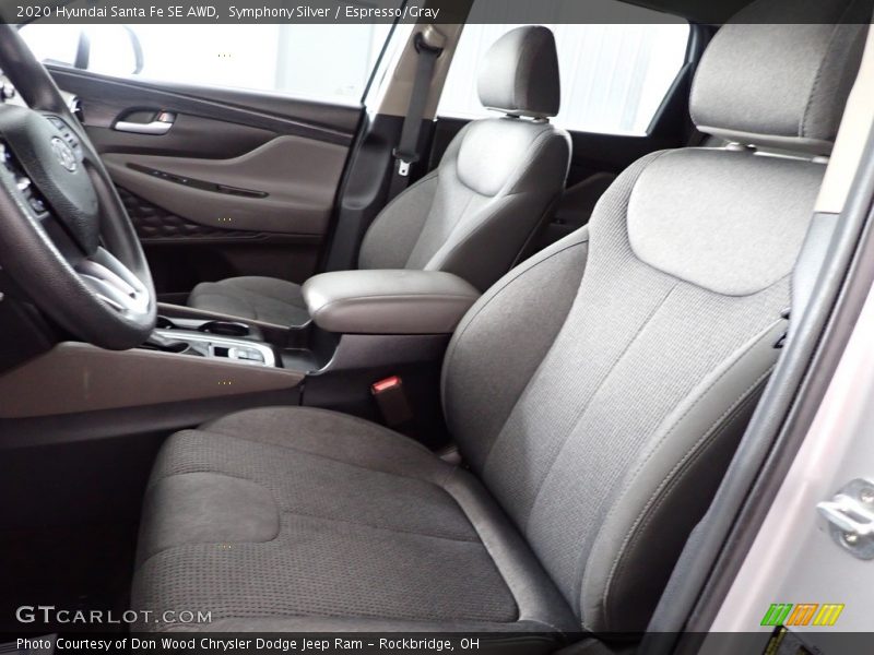 Symphony Silver / Espresso/Gray 2020 Hyundai Santa Fe SE AWD
