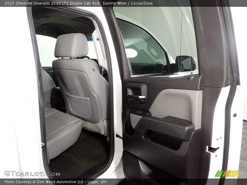 Summit White / Cocoa/Dune 2015 Chevrolet Silverado 1500 LTZ Double Cab 4x4