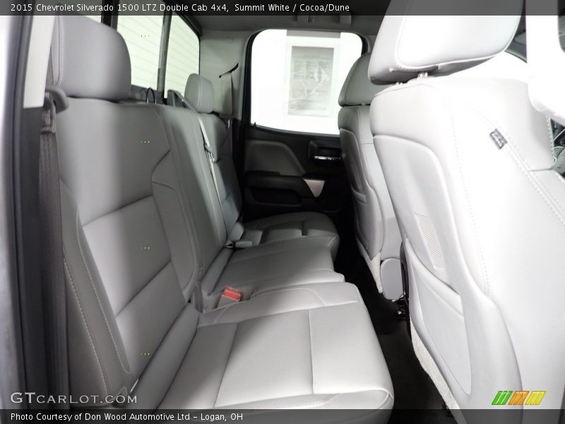 Summit White / Cocoa/Dune 2015 Chevrolet Silverado 1500 LTZ Double Cab 4x4
