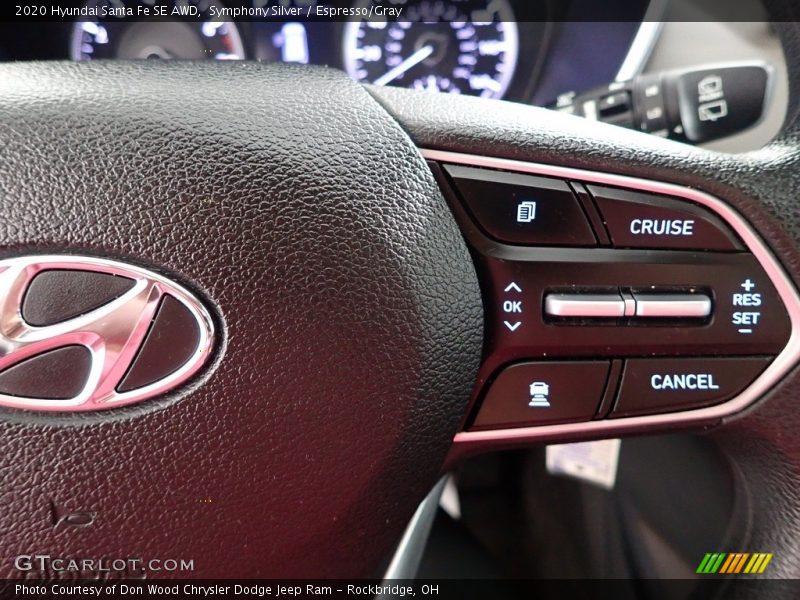 Symphony Silver / Espresso/Gray 2020 Hyundai Santa Fe SE AWD