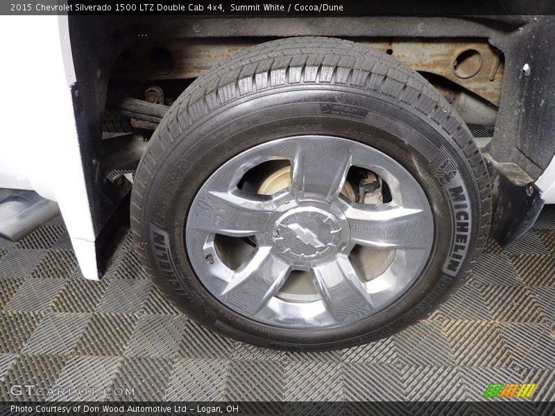 Summit White / Cocoa/Dune 2015 Chevrolet Silverado 1500 LTZ Double Cab 4x4