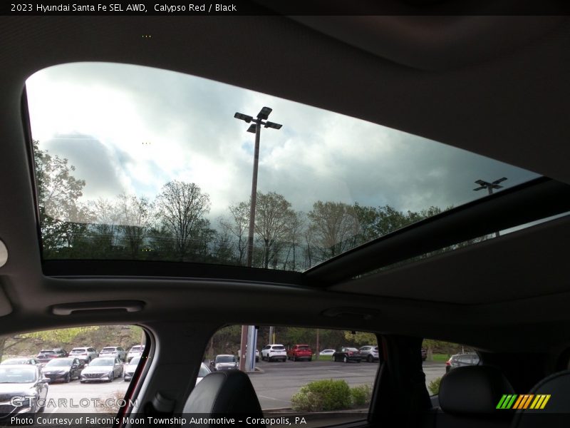 Calypso Red / Black 2023 Hyundai Santa Fe SEL AWD