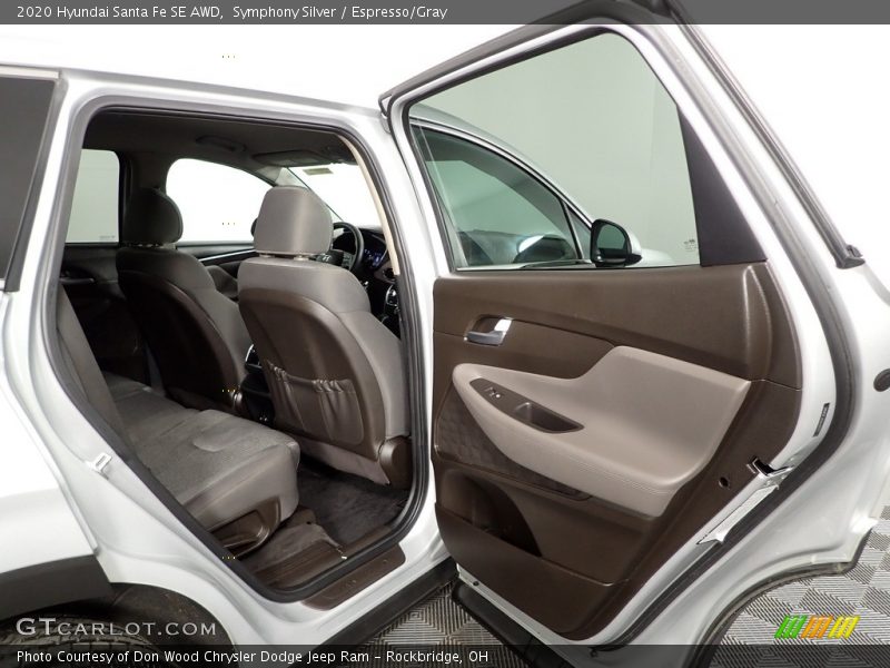 Symphony Silver / Espresso/Gray 2020 Hyundai Santa Fe SE AWD