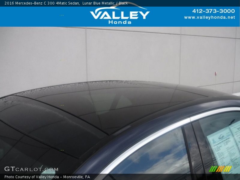 Lunar Blue Metallic / Black 2016 Mercedes-Benz C 300 4Matic Sedan