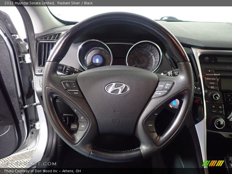 Radiant Silver / Black 2013 Hyundai Sonata Limited