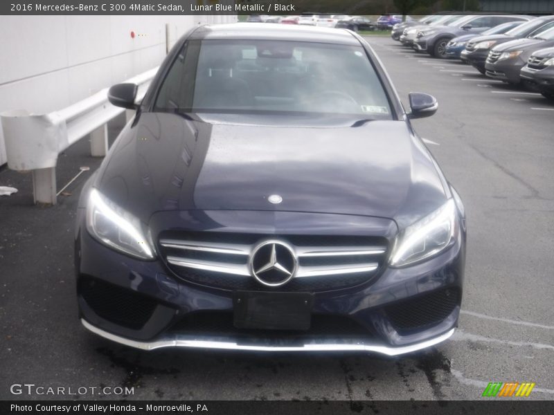 Lunar Blue Metallic / Black 2016 Mercedes-Benz C 300 4Matic Sedan