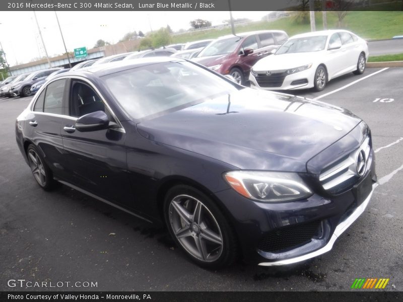 Lunar Blue Metallic / Black 2016 Mercedes-Benz C 300 4Matic Sedan