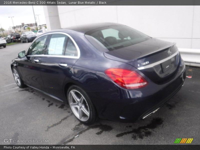 Lunar Blue Metallic / Black 2016 Mercedes-Benz C 300 4Matic Sedan