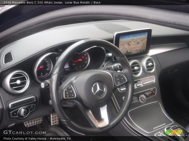 Lunar Blue Metallic / Black 2016 Mercedes-Benz C 300 4Matic Sedan