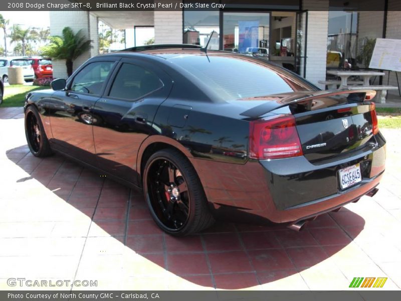 Brilliant Black Crystal Pearl / Dark Slate Gray 2008 Dodge Charger SRT-8