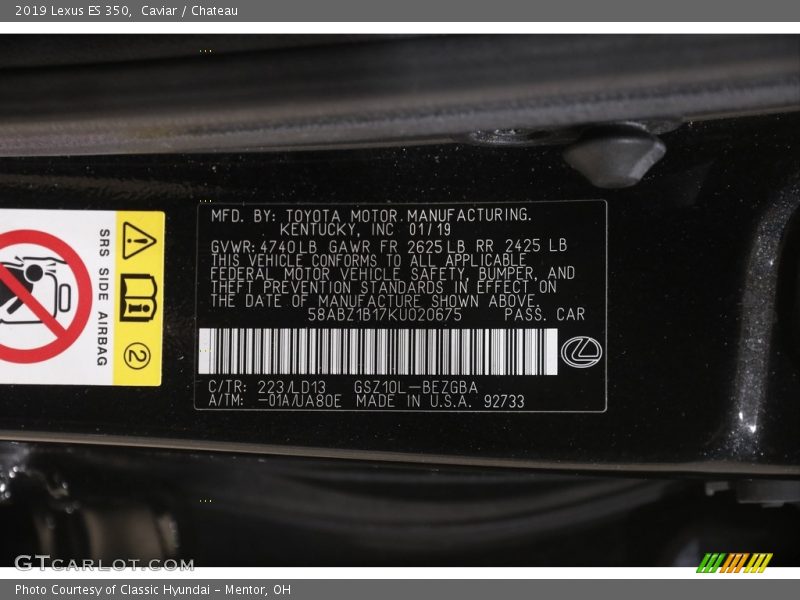 Caviar / Chateau 2019 Lexus ES 350