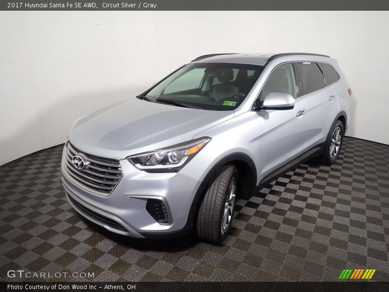Circuit Silver / Gray 2017 Hyundai Santa Fe SE AWD