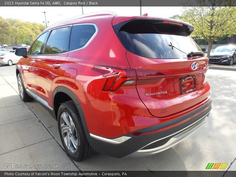 Calypso Red / Black 2023 Hyundai Santa Fe SEL AWD