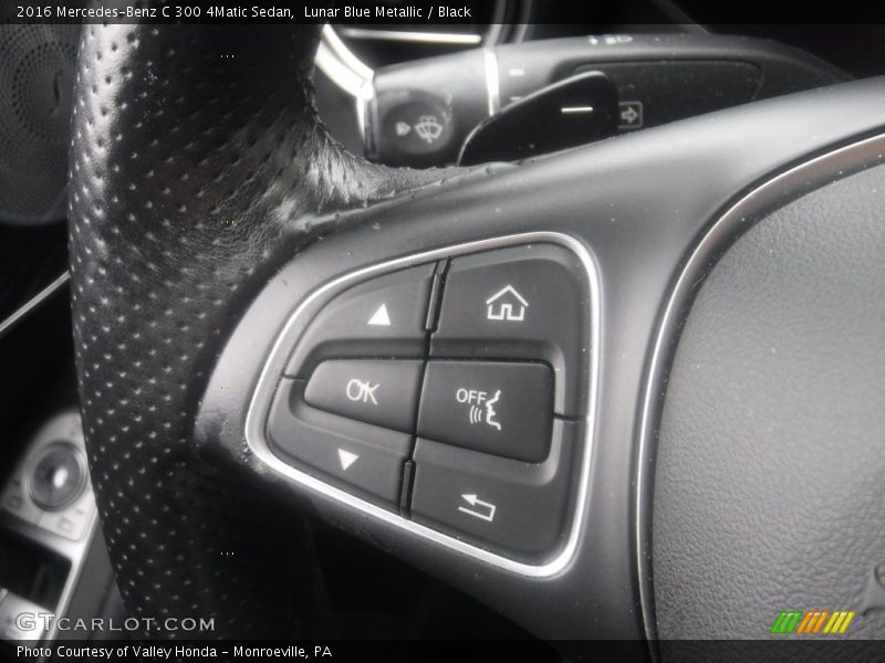Lunar Blue Metallic / Black 2016 Mercedes-Benz C 300 4Matic Sedan