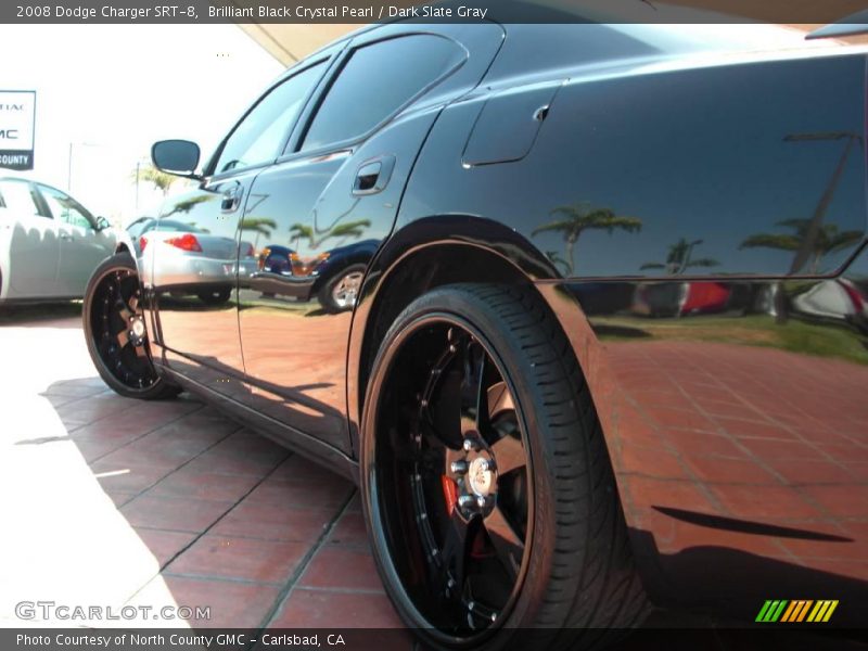 Brilliant Black Crystal Pearl / Dark Slate Gray 2008 Dodge Charger SRT-8