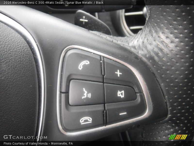 Lunar Blue Metallic / Black 2016 Mercedes-Benz C 300 4Matic Sedan