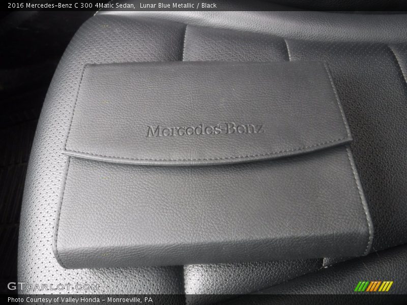 Lunar Blue Metallic / Black 2016 Mercedes-Benz C 300 4Matic Sedan