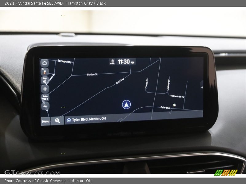 Hampton Gray / Black 2021 Hyundai Santa Fe SEL AWD