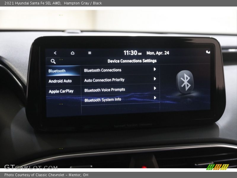 Hampton Gray / Black 2021 Hyundai Santa Fe SEL AWD
