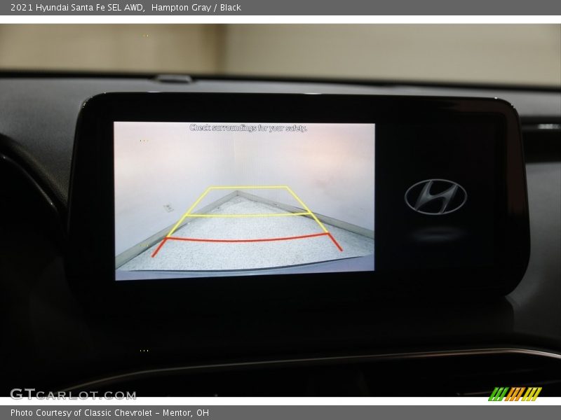 Hampton Gray / Black 2021 Hyundai Santa Fe SEL AWD