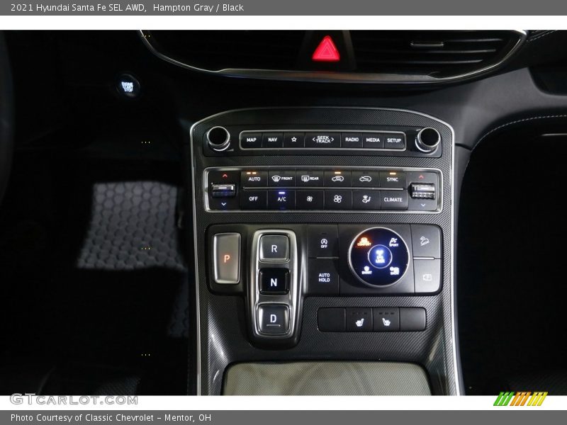 Hampton Gray / Black 2021 Hyundai Santa Fe SEL AWD