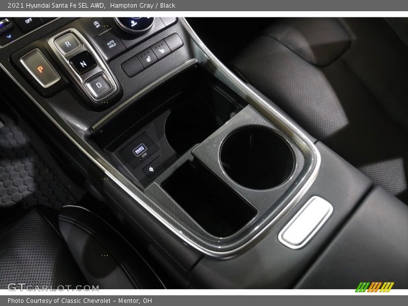 Hampton Gray / Black 2021 Hyundai Santa Fe SEL AWD