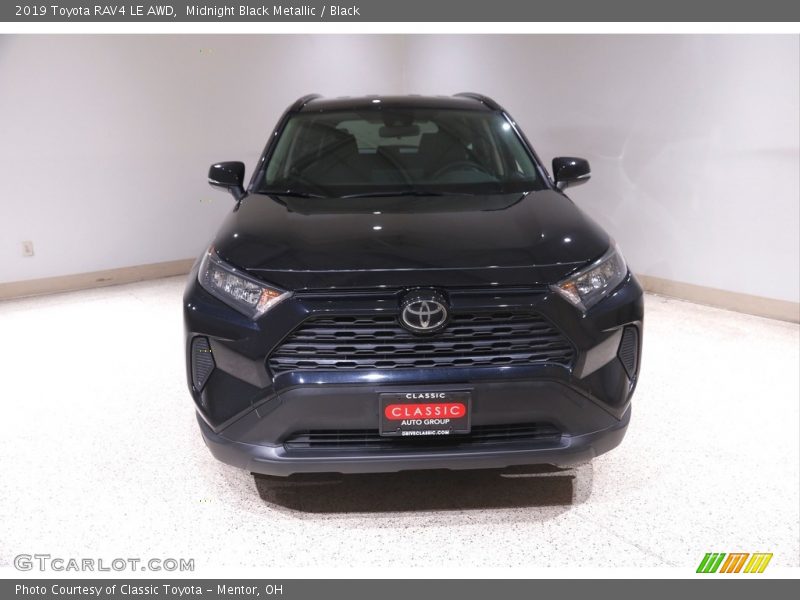 Midnight Black Metallic / Black 2019 Toyota RAV4 LE AWD