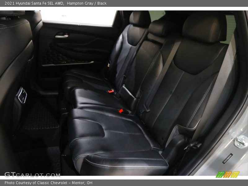Hampton Gray / Black 2021 Hyundai Santa Fe SEL AWD