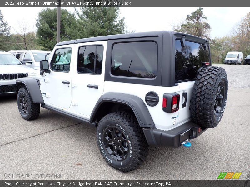 Bright White / Black 2023 Jeep Wrangler Unlimited Willys 4XE Hybrid