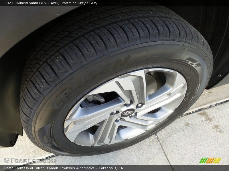 Portofino Gray / Gray 2023 Hyundai Santa Fe SEL AWD