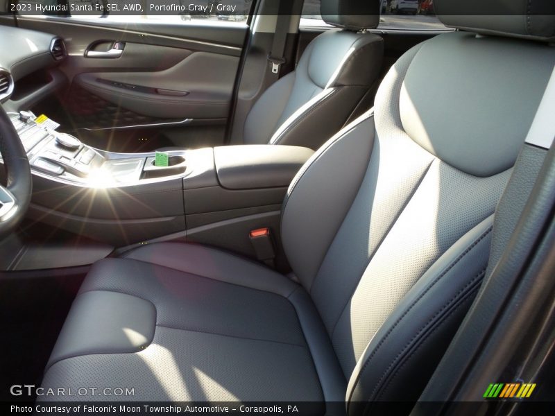 Portofino Gray / Gray 2023 Hyundai Santa Fe SEL AWD