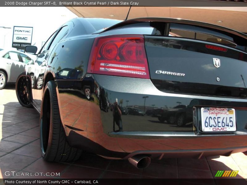 Brilliant Black Crystal Pearl / Dark Slate Gray 2008 Dodge Charger SRT-8